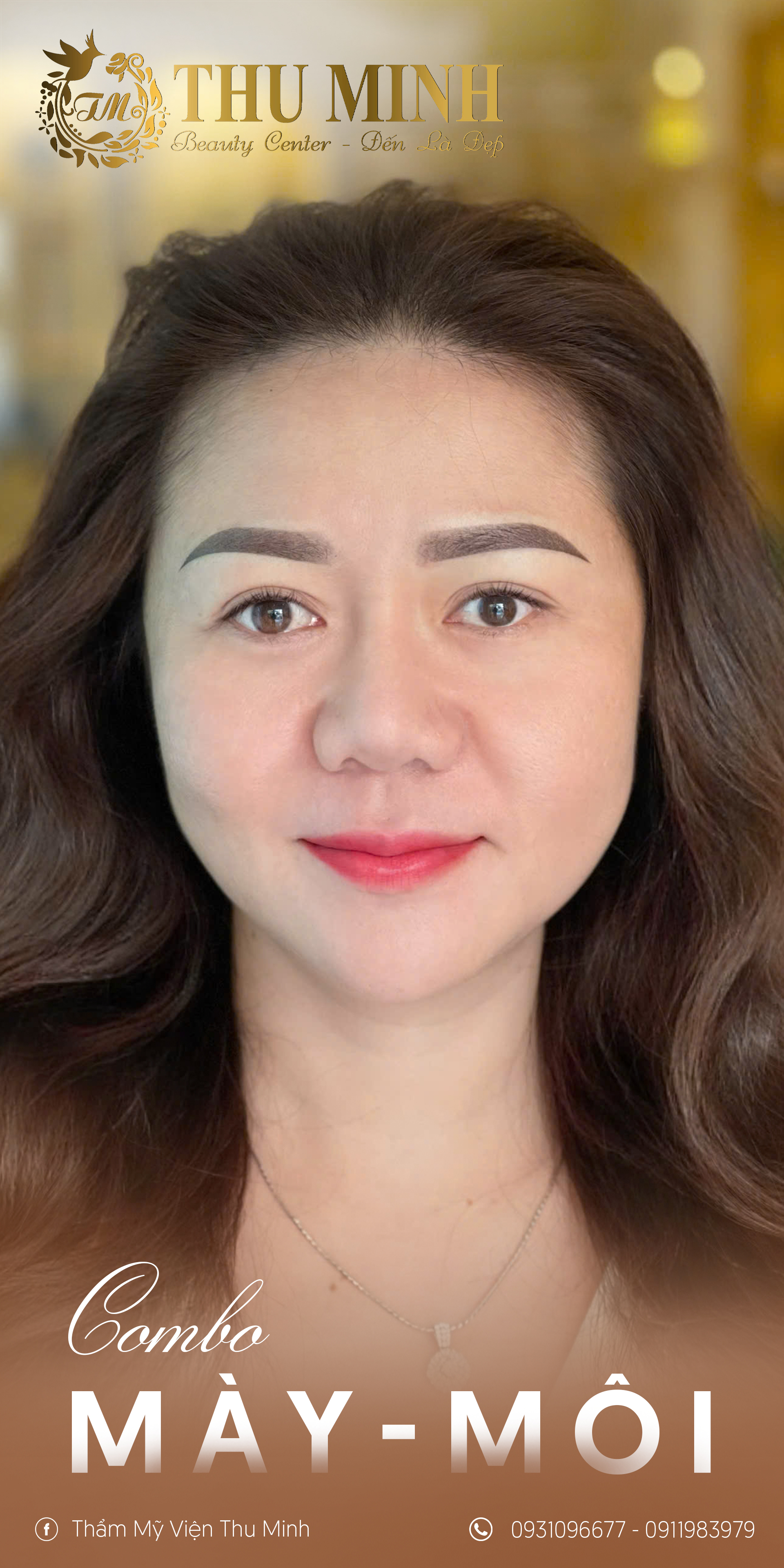 XU HƯỚNG LÀM ĐẸP TẠI THẨM MỸ VIỆN THU MINH GIẢM 40%: COMBO MÀY – MÔI TỰ NHIÊN